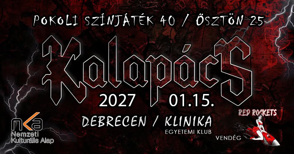Debrecen - Kalapács, Red Rockets koncert