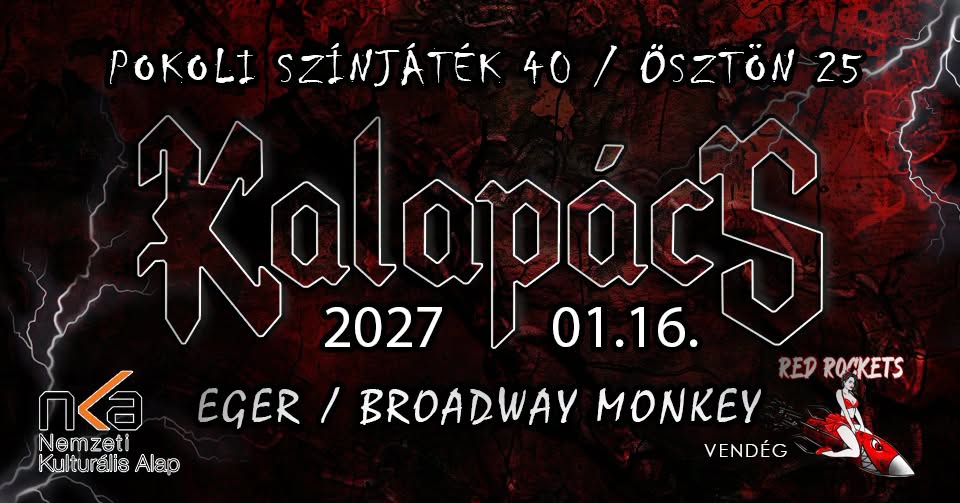 Eger - Kalapács, Red Rockets koncert