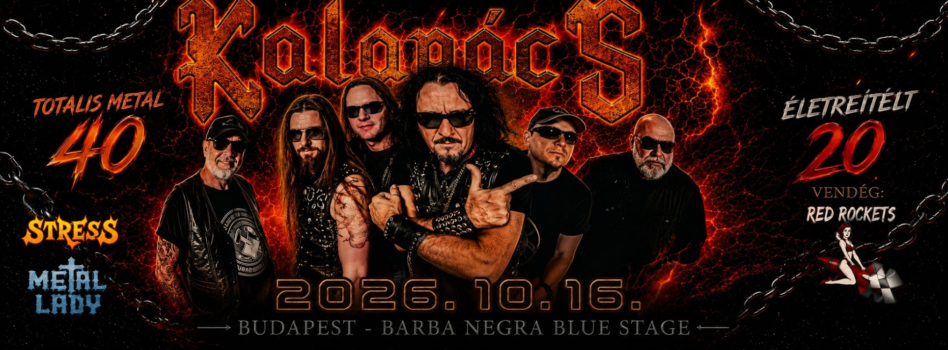 Budapest - Kalapács, Red Rockets, Stress + Metal Lady koncert